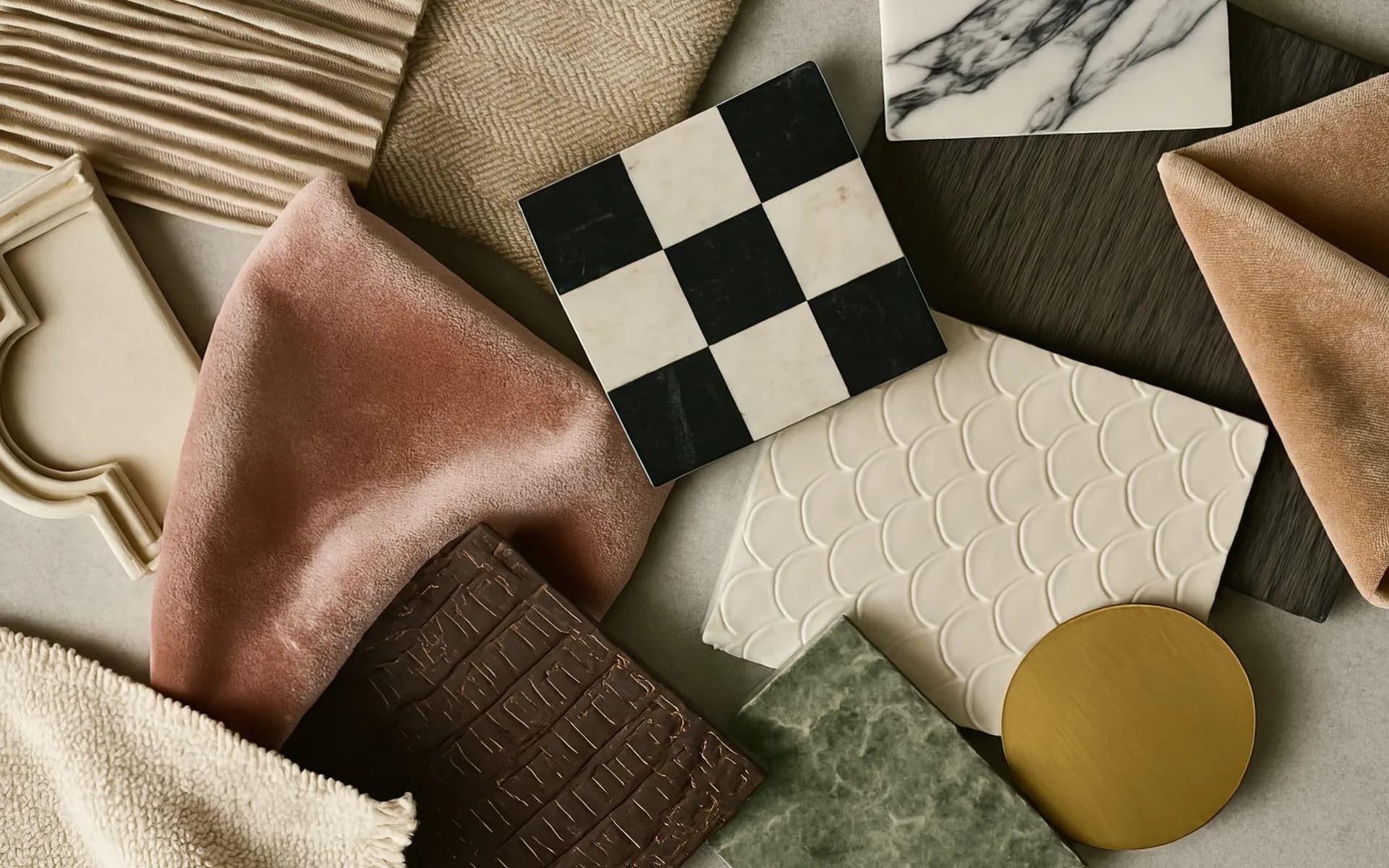 Interior design materials and creative process at Laurentiu Paicu Interior Design studio